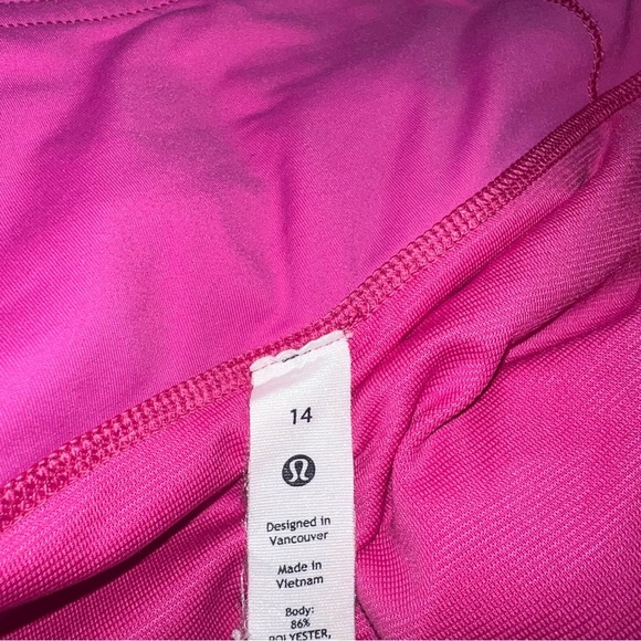 Lululemon Speed Up Short Long *4" Updated Fit, Ripened Raspberry size 14 - Picture 7 of 8
